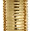 imageDeco 79 Ceramic Decorative Vase Dimensional Ribbed Centerpiece Vases with Varying Shapes Set of 3 Flower Vases for Home Decoration 4quot W 11quot H GoldGold