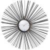 imageDeco 79 Contemporary Metal Sunburst Wall Clock 2quot W x 28quot H Black White GoldBlack  White  Gold