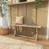 imageDeco 79 Farmhouse Wood Entryway Bench Brown 47quot x 12quot x 20quot