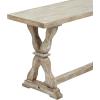 imageDeco 79 Farmhouse Wood Entryway Bench Brown 47quot x 12quot x 20quot