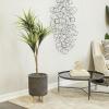 imageDeco 79 Faux Foliage Dracaena Indoor Outdoor Artificial Plant with Round Fluted Pot 31quot x 31quot x 55quot GreenGreen