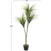 imageDeco 79 Faux Foliage Dracaena Indoor Outdoor Artificial Plant with Round Fluted Pot 31quot x 31quot x 55quot GreenGreen