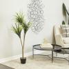 imageDeco 79 Faux Foliage Dracaena Indoor Outdoor Artificial Plant with Round Fluted Pot 31quot x 31quot x 55quot GreenGreen