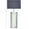 imageDeco 79 Glam Glass Cylinder Table Lamp 16quot x 11quot x 31quot Silver