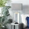imageDeco 79 Glam Glass Cylinder Table Lamp 16quot x 11quot x 31quot Silver