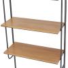 imageDeco 79 Industrial Metal Shelf Wall Storage Shelves for Bedroom Living Room Bathroom Kitchen Office and More 25quot L x 7quot W x 33quot H Brown23 x 12 x 71