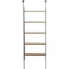 imageDeco 79 Industrial Metal Shelf Wall Storage Shelves for Bedroom Living Room Bathroom Kitchen Office and More 25quot L x 7quot W x 33quot H Brown23 x 12 x 71
