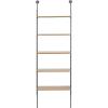 imageDeco 79 Industrial Metal Shelf Wall Storage Shelves for Bedroom Living Room Bathroom Kitchen Office and More 25quot L x 7quot W x 33quot H Brown23 x 12 x 71
