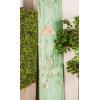 imageDeco 79 Mango Wood Bird Indoor Outdoor Windchime with Glass Beads and Cone Bells 5quot x 5quot x 32quot Gold