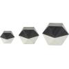 imageDeco 79 Marble Abstract Decorative Sculpture Square Arch Home Decor Statues with Varying Sizes Set of 3 Accent Figurines 7quot 5quot 3quot H BlackBlack
