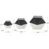 imageDeco 79 Marble Abstract Decorative Sculpture Square Arch Home Decor Statues with Varying Sizes Set of 3 Accent Figurines 7quot 5quot 3quot H BlackBlack