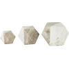 imageDeco 79 Marble Abstract Decorative Sculpture Square Arch Home Decor Statues with Varying Sizes Set of 3 Accent Figurines 7quot 5quot 3quot H BlackWhite