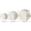 imageDeco 79 Marble Abstract Decorative Sculpture Square Arch Home Decor Statues with Varying Sizes Set of 3 Accent Figurines 7quot 5quot 3quot H BlackWhite