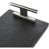 imageDeco 79 Marble Slim Textured Tray with Rod Handles Set of 2 22quot 18quot W BlackBlack