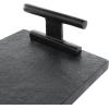 imageDeco 79 Marble Slim Textured Tray with Rod Handles Set of 2 22quot 18quot W BlackBlack