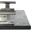 imageDeco 79 Marble Slim Textured Tray with Rod Handles Set of 2 22quot 18quot W BlackBlack