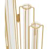 imageDeco 79 Metal Decorative Vase Foldable Centerpiece Vase with Clear Glass Test Tubes Flower Vase for Home Decoration 10quot x 3quot x 12quot GoldGold