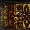 imageDeco 79 Metal Floral Embossed 1 Shelf Console Table with Ornate Scroll Legs 43quot x 14quot x 32quot BrownConsole Table