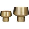 imageDeco 79 Metal Indoor Outdoor Planter Brushed Small Planter Pot Set of 3 Planters 7quot 8quot 10quotH GoldSet of 2 Planters 11  8H