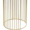 imageDeco 79 Metal Indoor Outdoor Planter Small Planter Pot with Removable Gold Wire Stand Set of 2 Planters 10quot 12quotH BlackGold