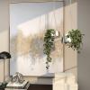 imageDeco 79 Metal Indoor Outdoor Wall Planter Indoor Outdoor Hanging Dome Hanging Planter with Chain Set of 2 Plant Hanger 5quot 7quotH SilverSilver