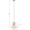 imageDeco 79 Metal Pendant W Bulb W 92quot H59251 16quot W92 H