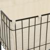 imageDeco 79 Metal Rectangle Storage Cart with Wheels 24quot x 16quot x 26quot Black