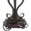 imageDeco 79 Metal Room Uplight Decorative Lamps with Scrolls set of 2 Table Lamps 9quot x 9quot x 30quot Brown2 PIECES LARGE SIZE