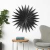 imageDeco 79 Metal Sunburst Home Wall Decor Large Layered 3D Wall Sculpture Wall Art 36quot x 4quot x 36quot Black355L x 35W