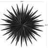 imageDeco 79 Metal Sunburst Home Wall Decor Large Layered 3D Wall Sculpture Wall Art 36quot x 4quot x 36quot Black355L x 35W