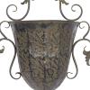 imageDeco 79 Metal Wall Planter 125Inch and 325Inch Set of 2 Brown