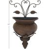 imageDeco 79 Metal Wall Planter Rare to Find Elsewhere Utility Decor