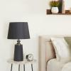 imageDeco 79 Modern Cement Table Lamp Bedside Desk Lamps for Bedroom Living Room Office Kids Room Girls Room Dorm 14quot L x 14quot W x 23quot H BrownBlack