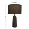 imageDeco 79 Modern Cement Table Lamp Bedside Desk Lamps for Bedroom Living Room Office Kids Room Girls Room Dorm 14quot L x 14quot W x 23quot H BrownBrown