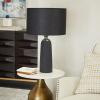 imageDeco 79 Modern Cement Table Lamp Bedside Desk Lamps for Bedroom Living Room Office Kids Room Girls Room Dorm 14quot L x 14quot W x 23quot H BrownBrown