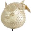 imageDeco 79 Polyresin Blowfish Handmade Decorative Sculpture Spiked Home Decor Statue with Stand Accent Figurine 7quot x 5quot x 9quot Gold10 x 7 x 14