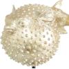 imageDeco 79 Polyresin Blowfish Handmade Decorative Sculpture Spiked Home Decor Statue with Stand Accent Figurine 7quot x 5quot x 9quot Gold7 x 5 x 9