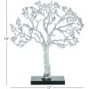 imageDeco 79 Polyresin Tree Decorative Sculpture Palm Home Decor Statue Accent Figurine 7quot x 5quot x 16quot GoldSilver