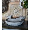 imageDeco 79 Polystone Bird Decorative Garden Sculpture Indoor Outdoor Garden Statue with Bath Bowl Outdoor Sculpture 15quot x 15quot x 6quot Gray13 x 12 x 6