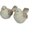 imageDeco 79 Polystone Bird Decorative Garden Sculpture Indoor Outdoor Garden Statues Set of 2 Outdoor Sculptures 12quotW 8quotH Gray