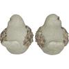 imageDeco 79 Polystone Bird Decorative Garden Sculpture Indoor Outdoor Garden Statues Set of 2 Outdoor Sculptures 12quotW 8quotH Gray