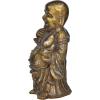 imageDeco 79 Polystone Buddha Meditating Sculpture with Engraved Carvings and Relief Detailing 11quot x 9quot x 17quot CopperBronze