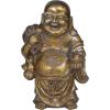 imageDeco 79 Polystone Buddha Meditating Sculpture with Engraved Carvings and Relief Detailing 11quot x 9quot x 17quot CopperBronze