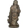 imageDeco 79 Polystone Buddha Meditating Sculpture with Engraved Carvings and Relief Detailing 11quot x 9quot x 17quot CopperBrown