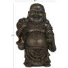 imageDeco 79 Polystone Buddha Meditating Sculpture with Engraved Carvings and Relief Detailing 11quot x 9quot x 17quot CopperCopper