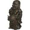 imageDeco 79 Polystone Buddha Meditating Sculpture with Engraved Carvings and Relief Detailing 11quot x 9quot x 17quot CopperCopper