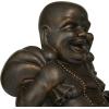 imageDeco 79 Polystone Buddha Meditating Sculpture with Engraved Carvings and Relief Detailing 11quot x 9quot x 17quot CopperCopper