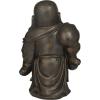 imageDeco 79 Polystone Buddha Meditating Sculpture with Engraved Carvings and Relief Detailing 11quot x 9quot x 17quot CopperCopper