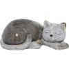 imageDeco 79 Polystone Cat Decorative Garden Sculpture Indoor Outdoor Garden Statue Outdoor Sculpture 15quot x 9quot x 7quot GrayGray