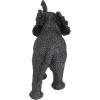 imageDeco 79 Polystone Elephant Decorative Sculpture Home Decor Statue Accent Figurine 17quot x 4quot x 8quot BlackBlack